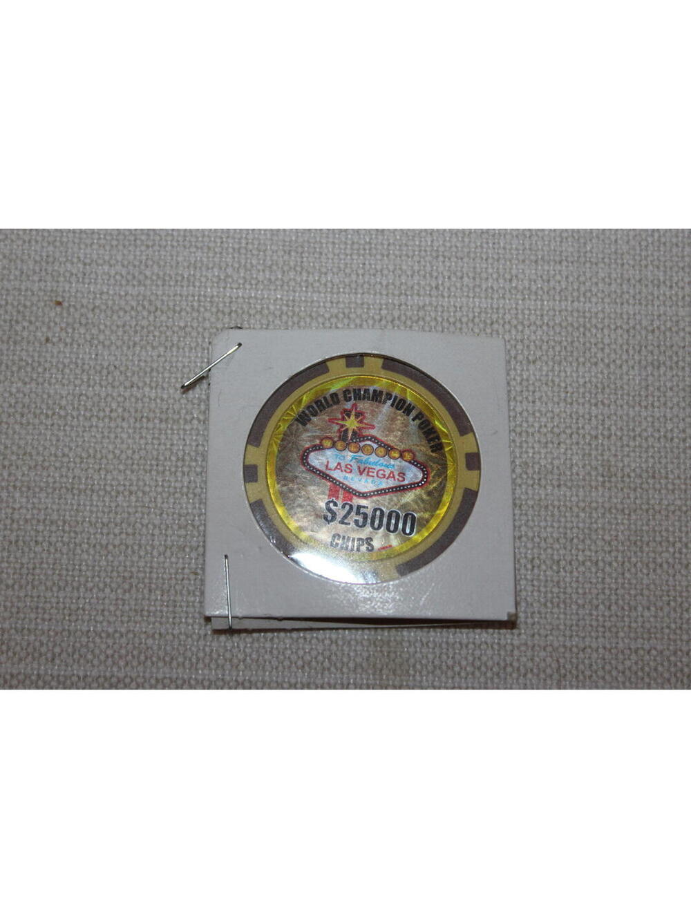 Vintage World Championship Las Vegas $25,000 Casino Chip Token Collectible